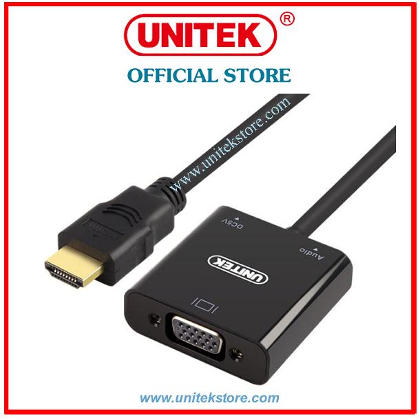 [UNITEK STORE] CÁP CHUYỂN HDMI SANG VGA + AUDIO UNITEK (Y-6333)