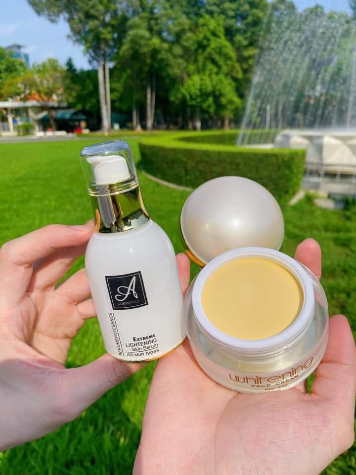 Combo kem dưỡng trắng da Face Pháp