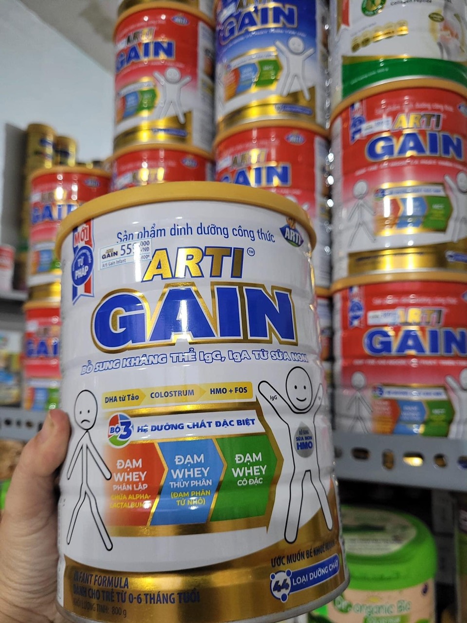 Sữa bột Arti Gain 0-6 tháng 800g ( date mới )
