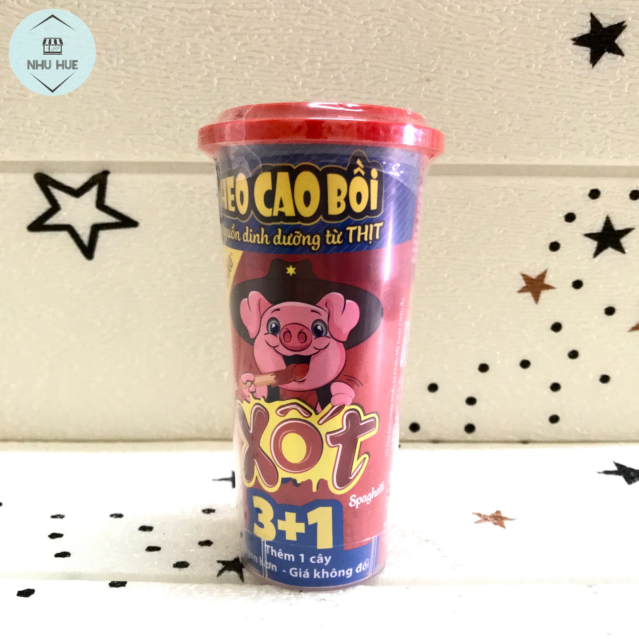 Xúc xích lắc Heo Cao Bồi (5 hộp x 4 cây x 16g)