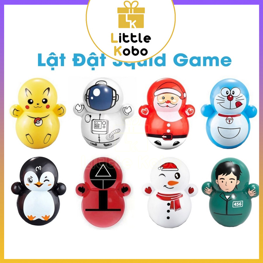 Đồ Chơi Lật Đật Mini Doraemon Cho Bé Cute Dễ Thương Phi Hành Gia Hello Kitty Ninja Squid Game Đồ Chơi Trẻ Em Trí Tuệ