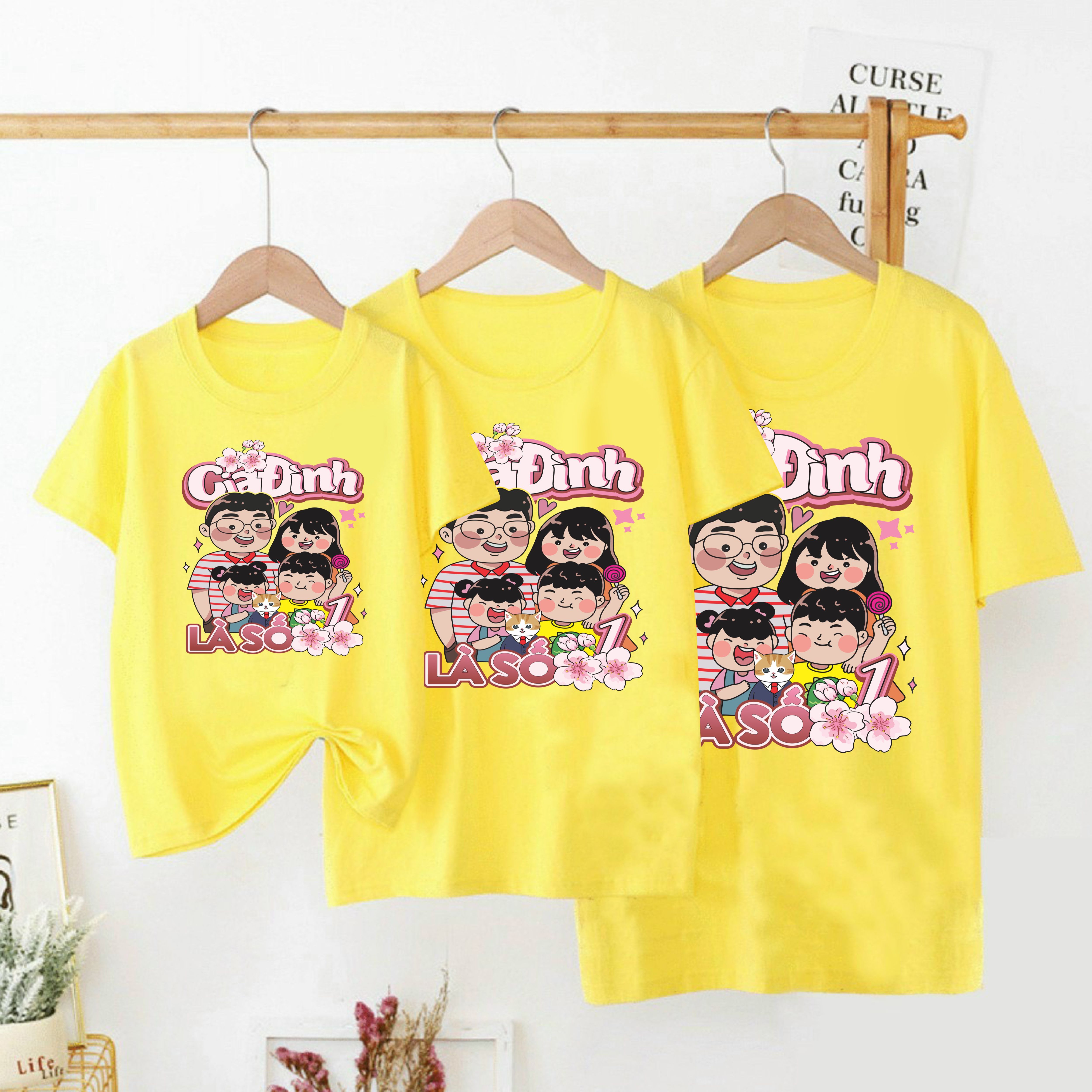 Áo Thun gia đình GIA ĐÌNH LÀ SỐ 1