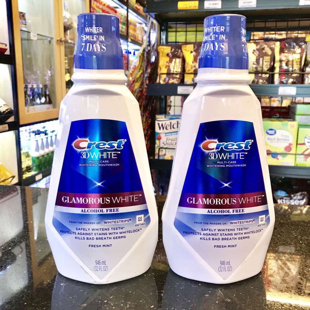 Nước Súc Miệng Crest 3D White 1000ml Mỹ