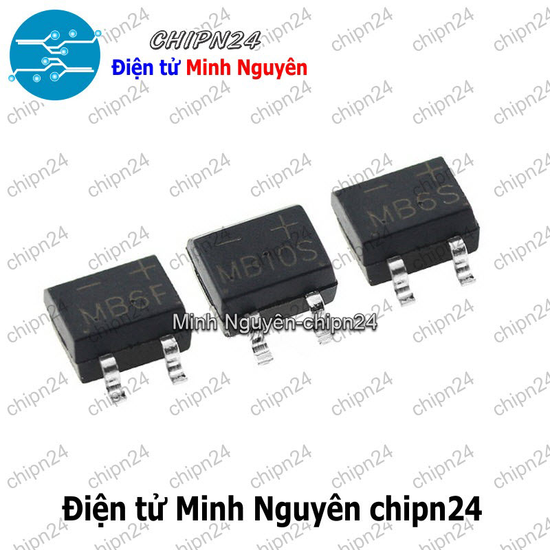 [10 con] (K460) Cầu Diode Dán MB6F SOP-4 0.8A 600V (SMD) - HH004729
