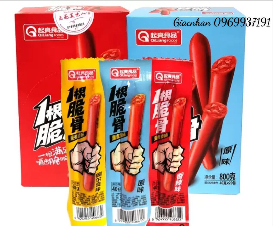 Xúc xích sụn gà non dài/bi 7 viên