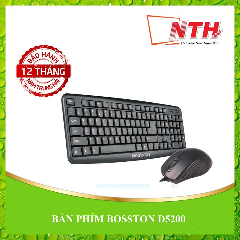 [HCM][TẶNG LÓT CHUỘT] COMBO PHÍM CHUỘT BOSSTON D5200