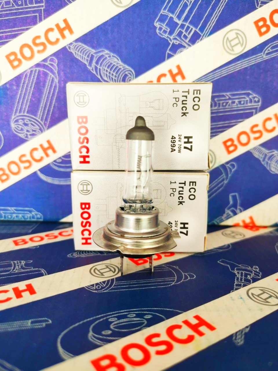 Bóng Đèn Xe Tải Bosch H7 24V 70W (Hộp 1 Bóng)