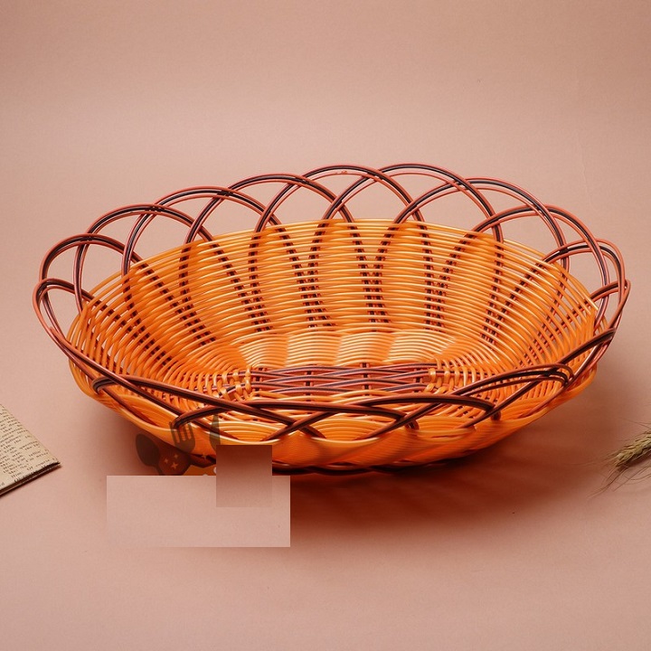Rổ nhựa mây đựng đồ đa năng oval  cao cấp