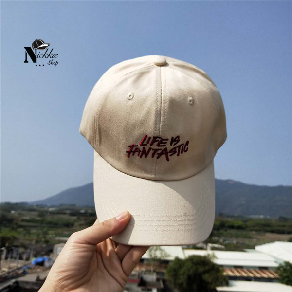 Mũ kết nón lưỡi trai thêu chữ fantastic cho cả nam và nữ