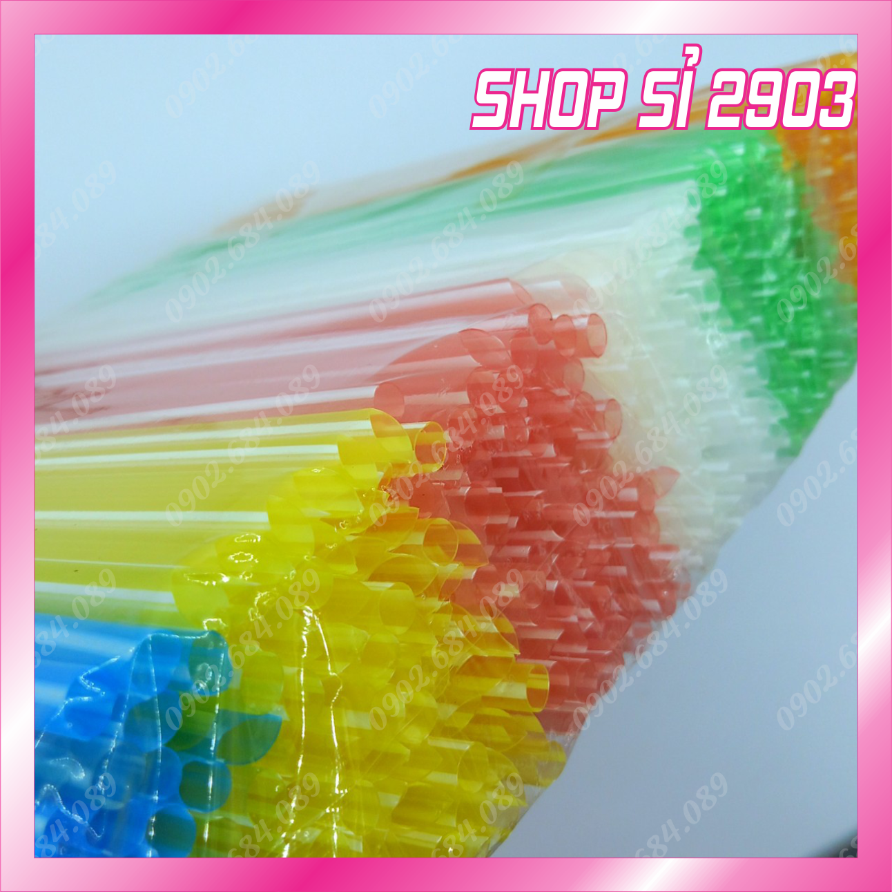 Bịch 500 gr ống hút màu đủ size