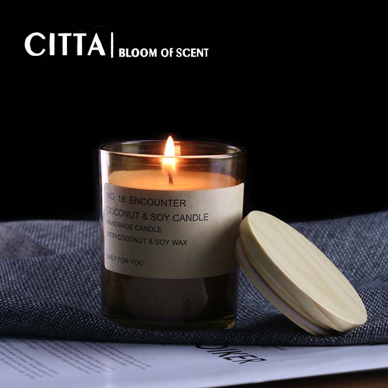 Citta leisure tealight candle only for you wooden lid (25 variants)