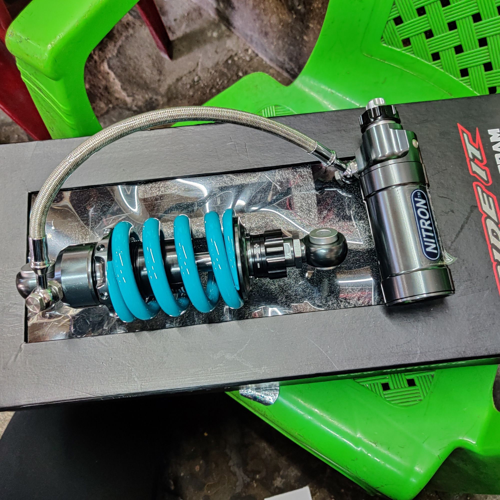 [HCM]phuộc ohlins bình dầu xoay 360 gắn ex winner satria sonic