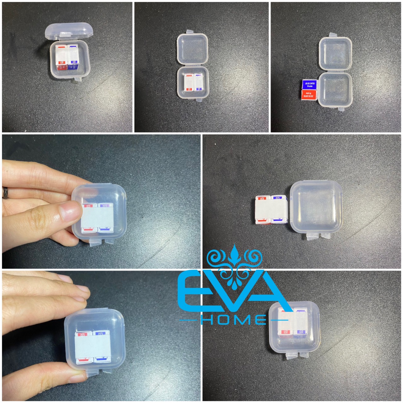 Set 2 Bộ Bài Tây Poker Mini Độc Đáo Kèm Hộp Đựng M1957