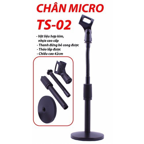Chân Micro Để Bàn TS 02, Chân Micro để bàn 3 tầng