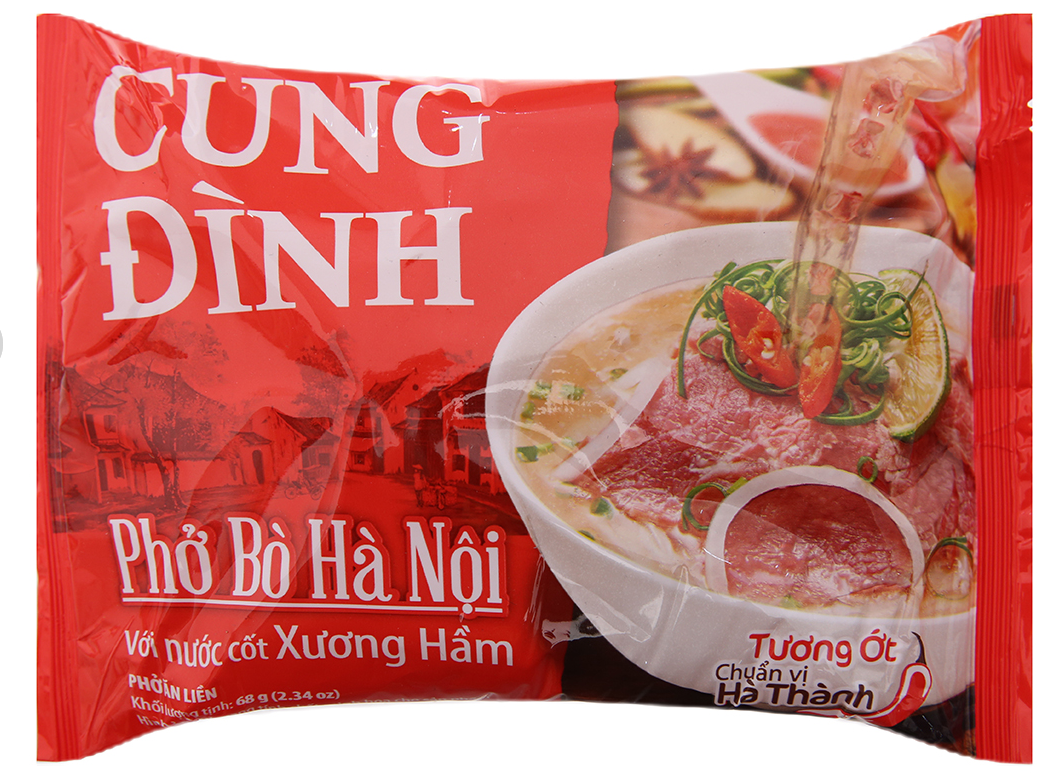 Thùng Phở Gà/ Bò Hà Nội Micoem Cung Đình (30 Gói x 68g)