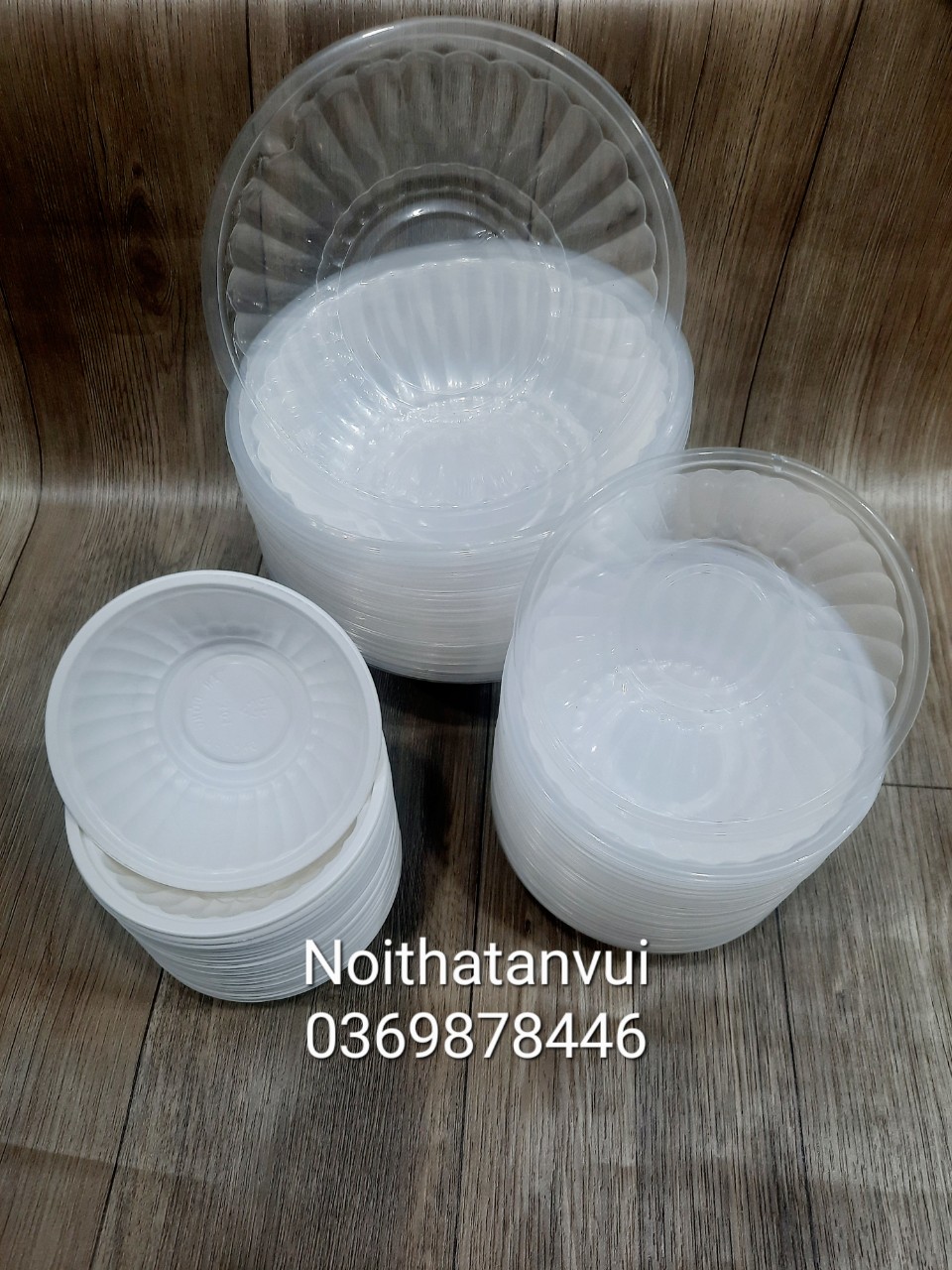 Tô chén nhựa xài 1 lân sét 10 cái
