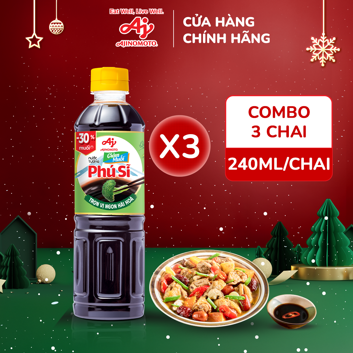 Combo 3 Chai Nước Tương “Phú Sĩ” giảm&hellip;