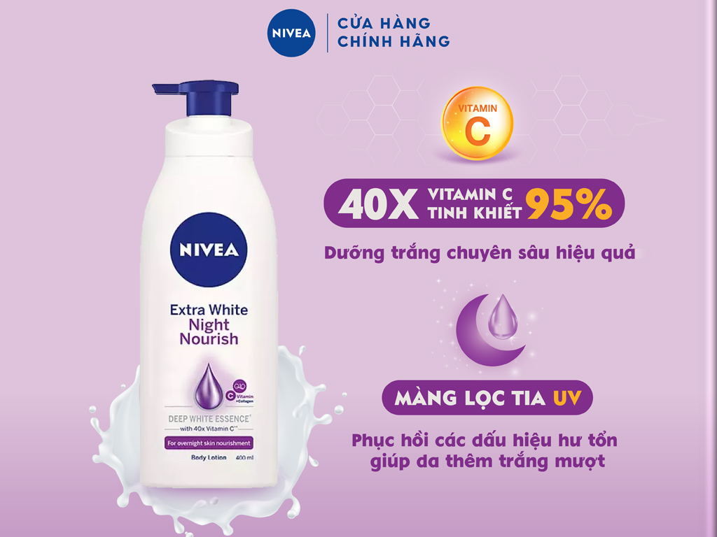 Sữa dưỡng thể Nivea Ban Đêm 350ml