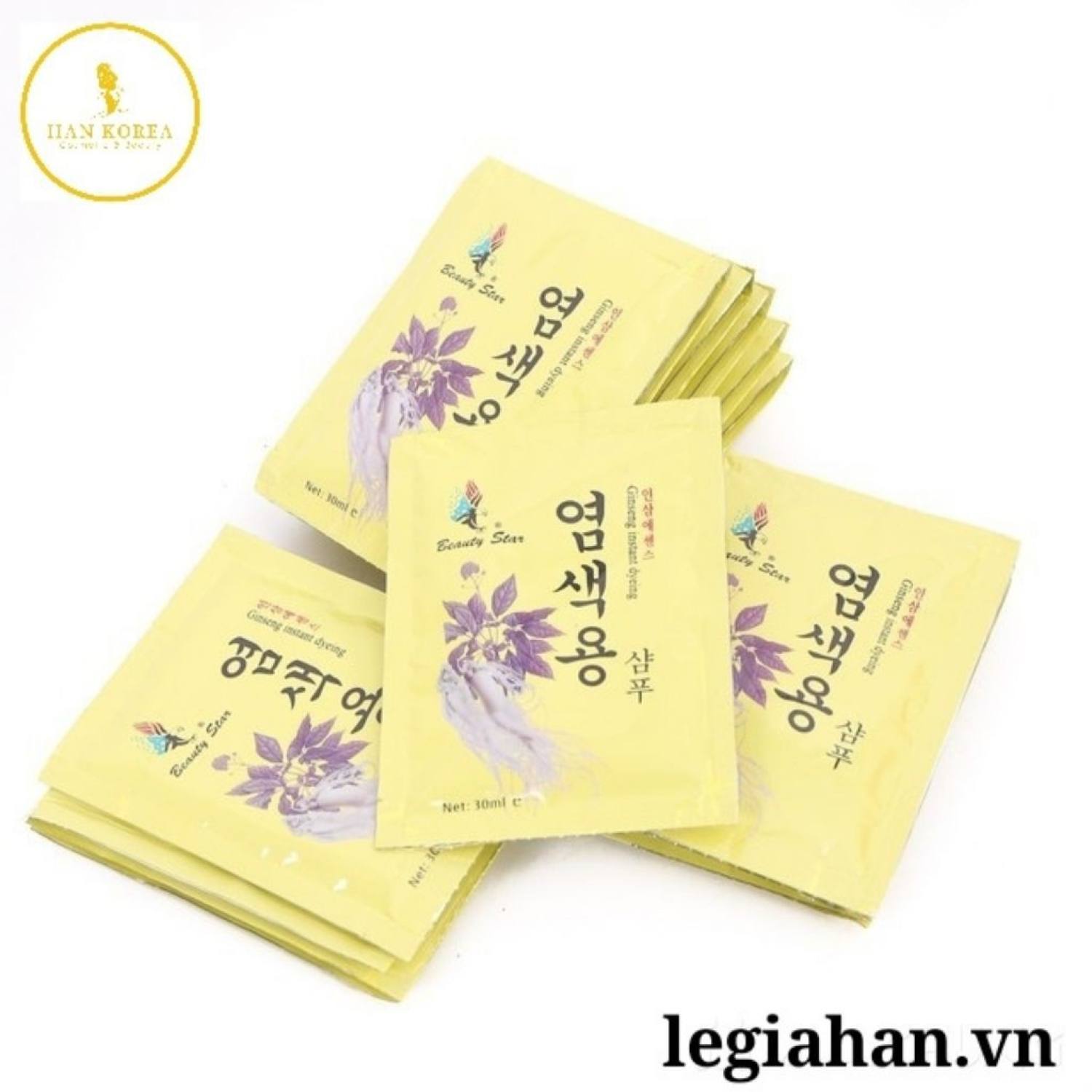 Lốc dầu gội đen tóc BEAUTY STAR gồm 20 gói