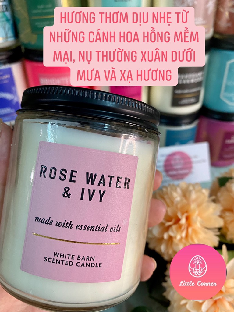 Nến thơm 1 bấc 198g BATH AND BODY WORKS - White Barn Basic