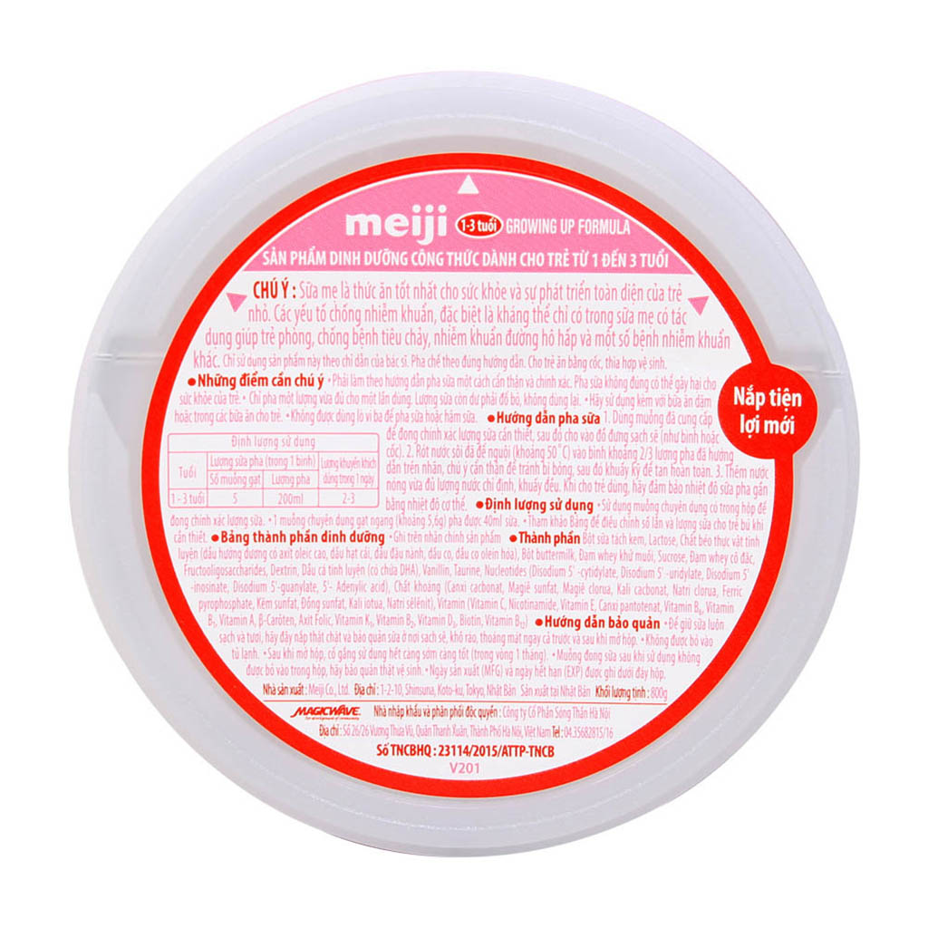 Sữa Bột Meiji 1-3 Growing Up Formula Hộp 800g (Cho trẻ 1~3 tuổi)
