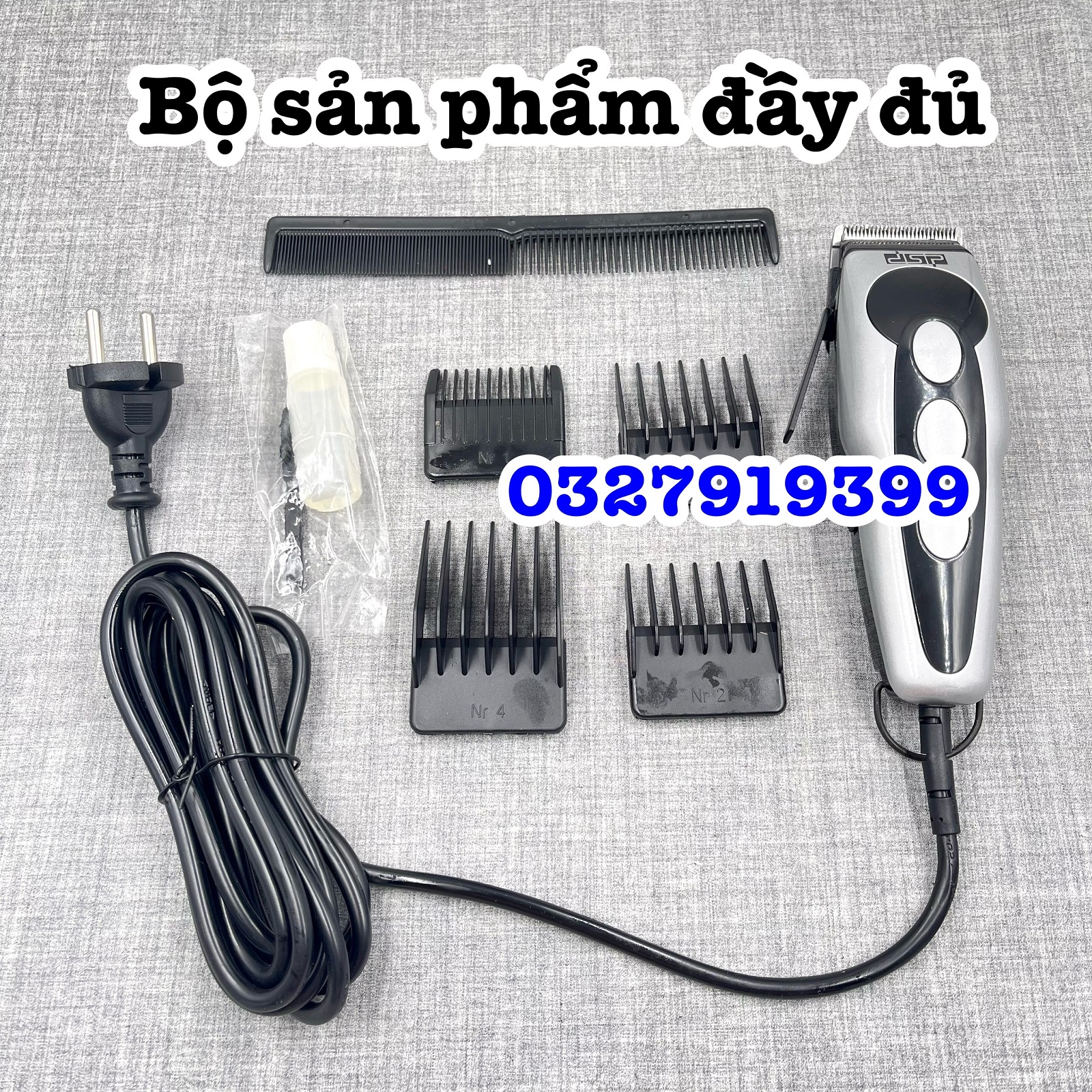 Tông đơ cắt tóc Kemei 90-4 công suất 10W cao cấp
