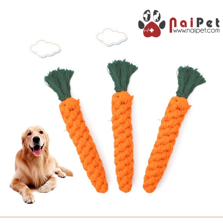 Đồ Chơi Bện Dây Thừng Hình Cà Rốt DT005