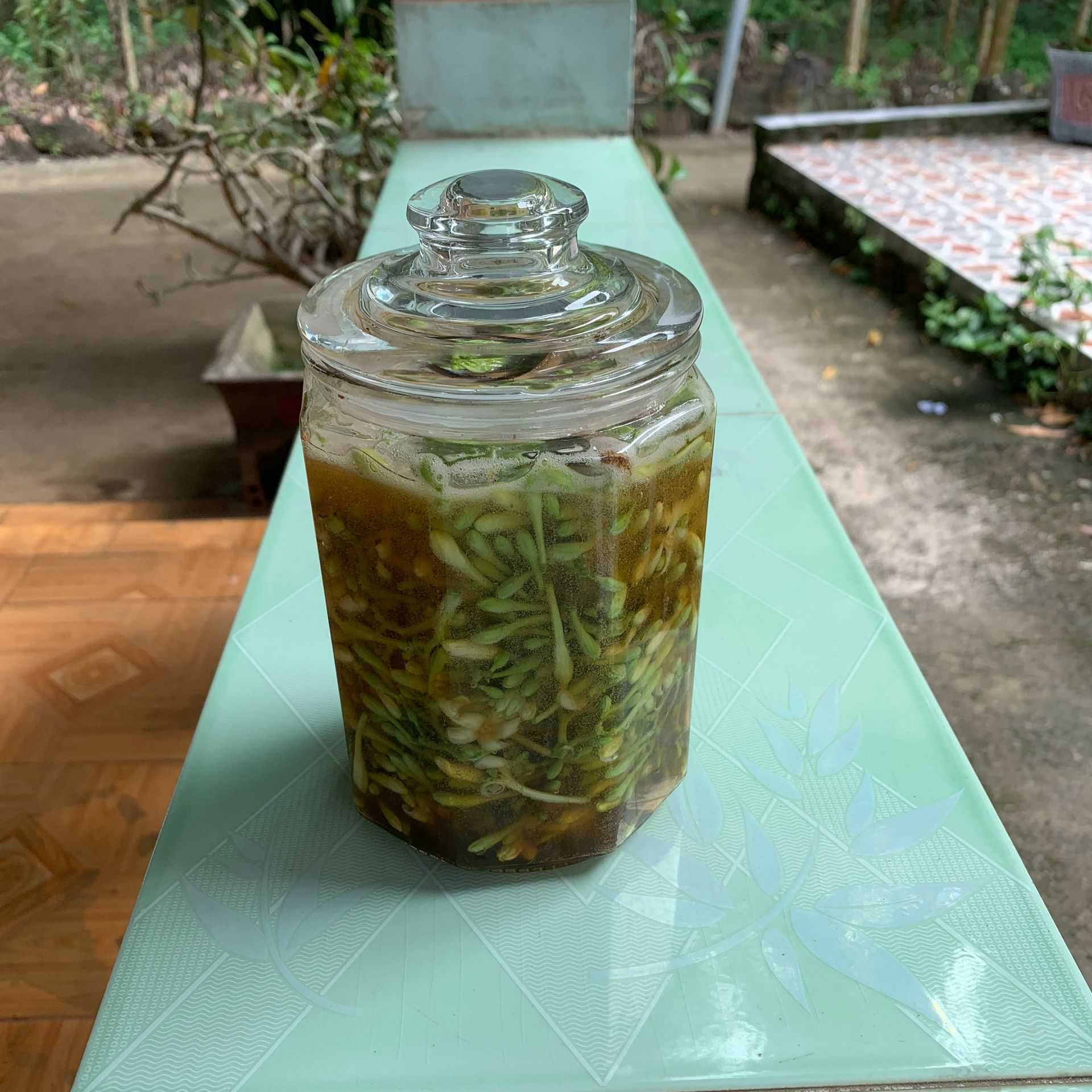 Hoa đu đủ đực ngâm mật ong 500ml