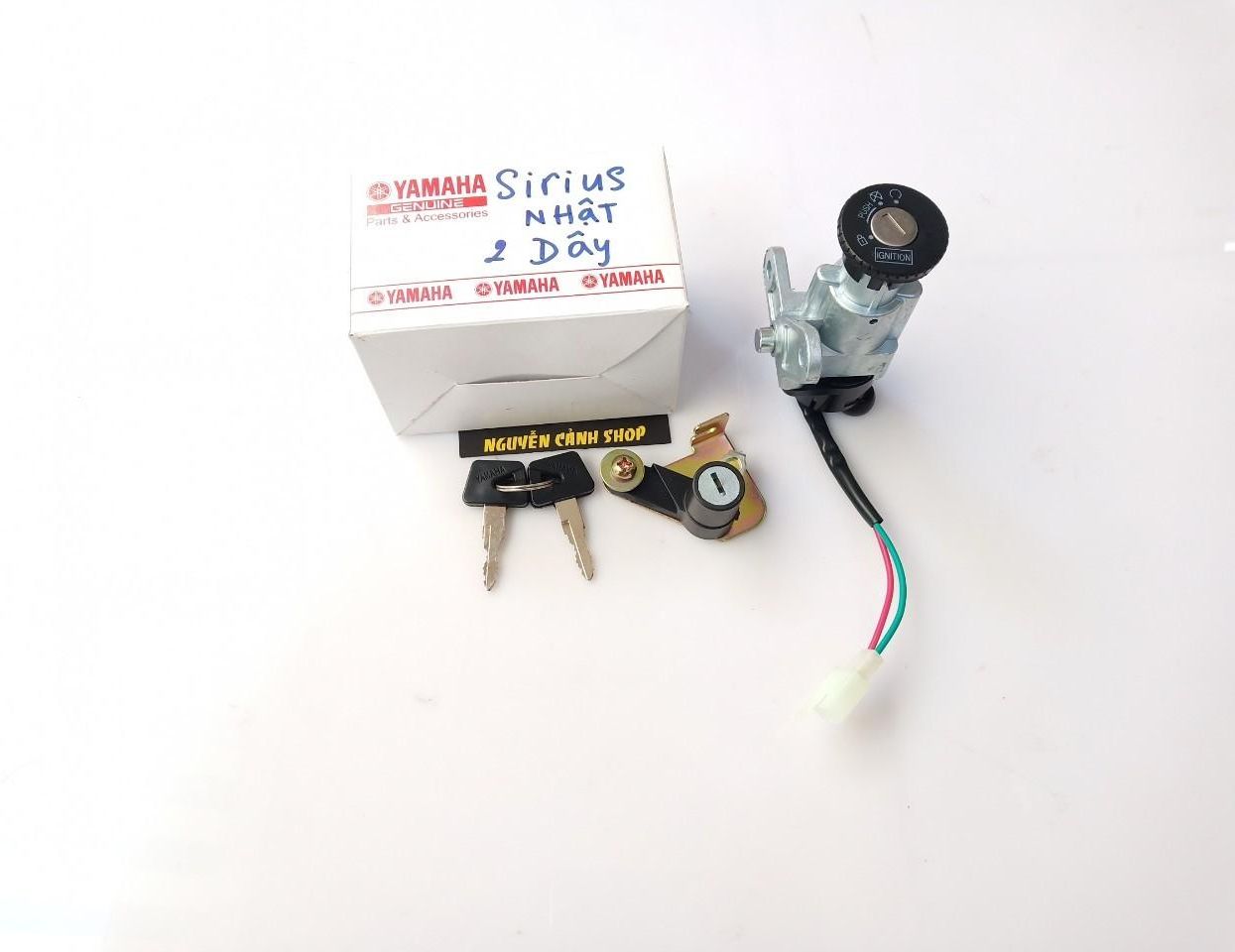[HCM]Ổ khóa xe sirius nhật 2 dây, độ bền rất cao