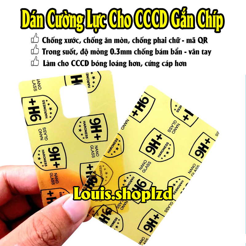 Miếng dán căn cước công dân cccd - giấy phép xe gplx cường lực
