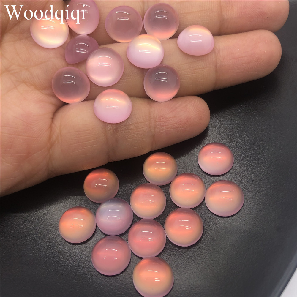 Đá mắt mèo trong trang trí móng túi 10 viên 6mm