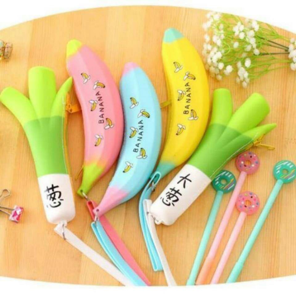 Bóp Viết Silicon - Hình Quả Chuối