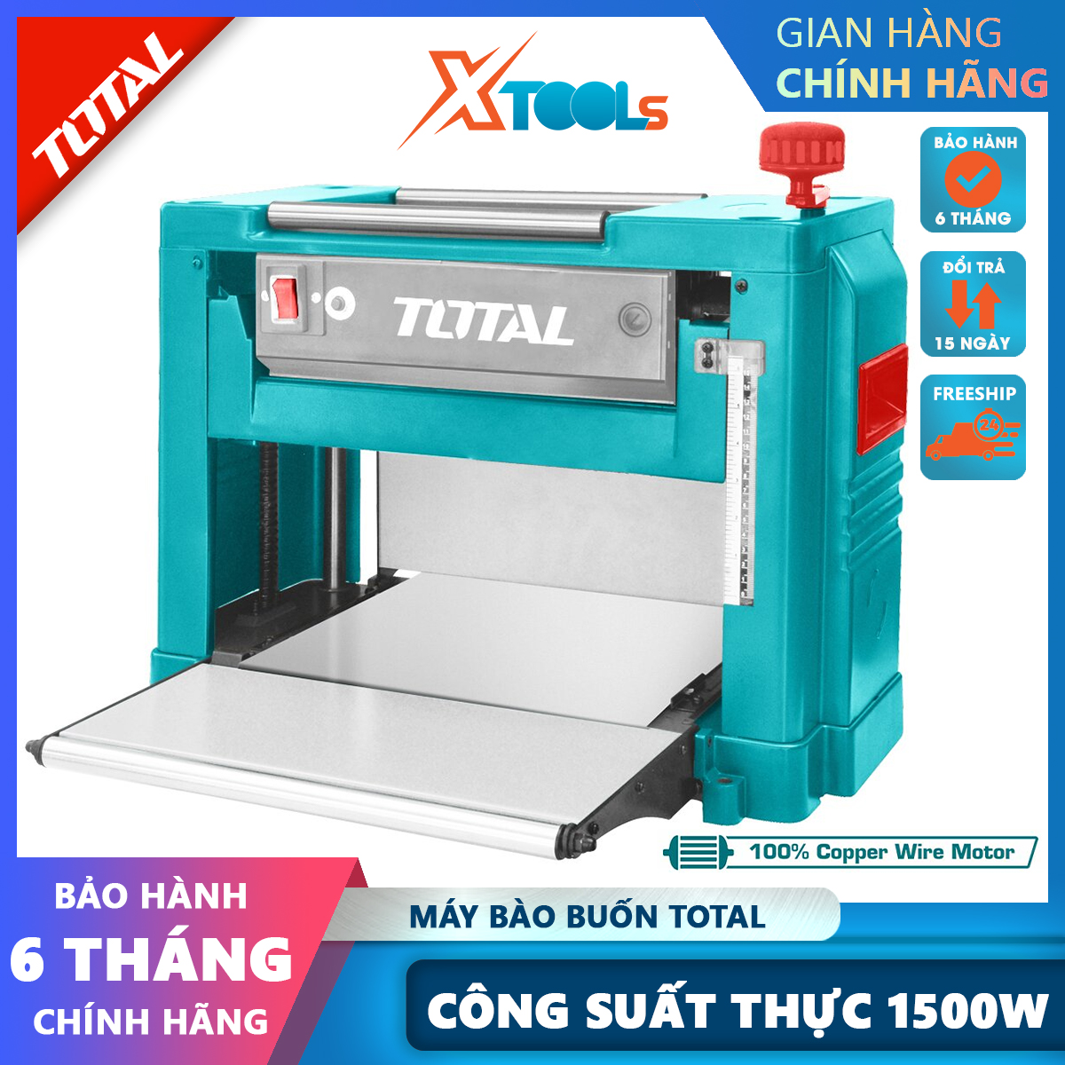 Total ttkb15001 rolling Planer | 1500W min cutting length 127mm max cutting width 318mm xtools