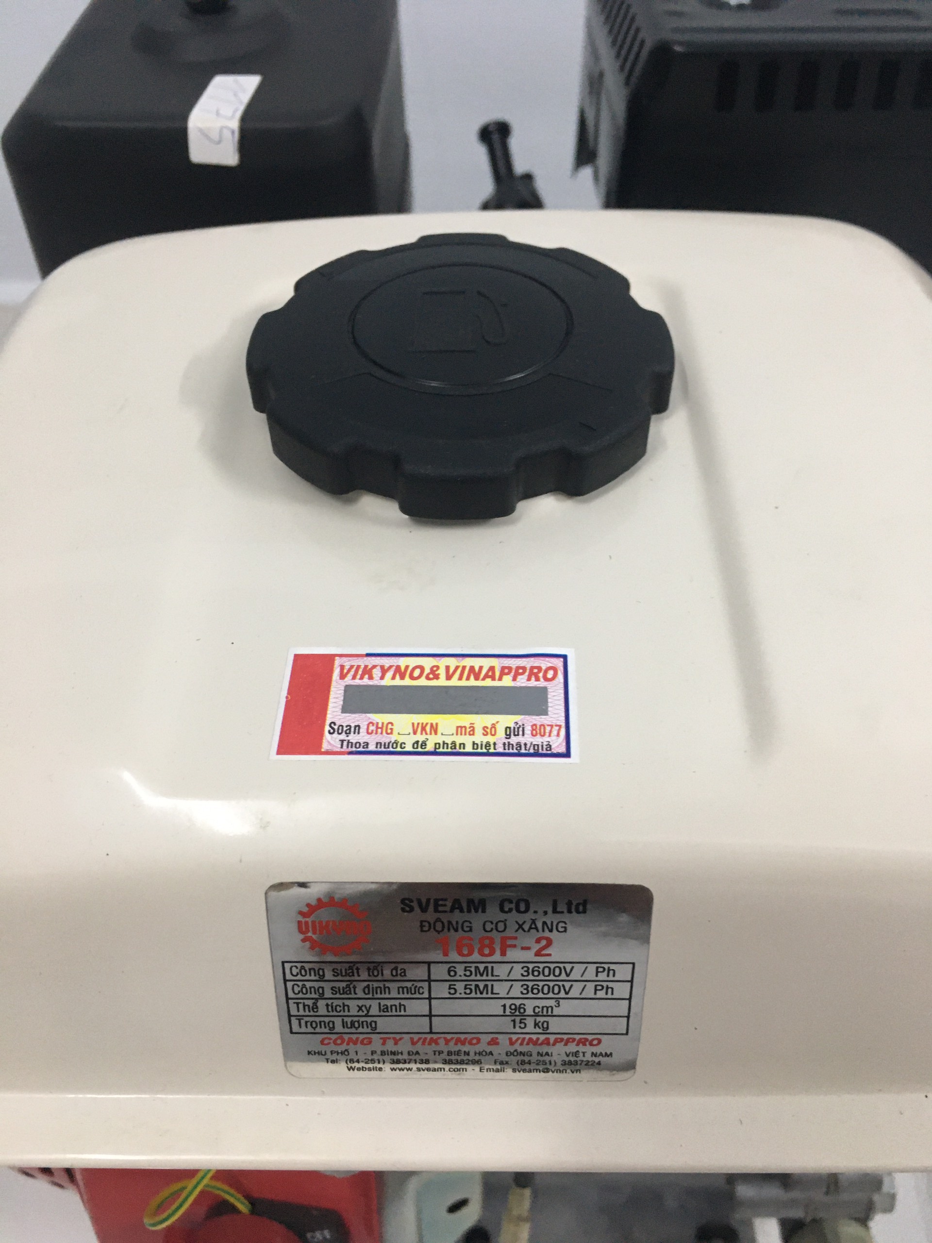 Động Cơ nổ máy xăng vikyno 168F2 6.5HP