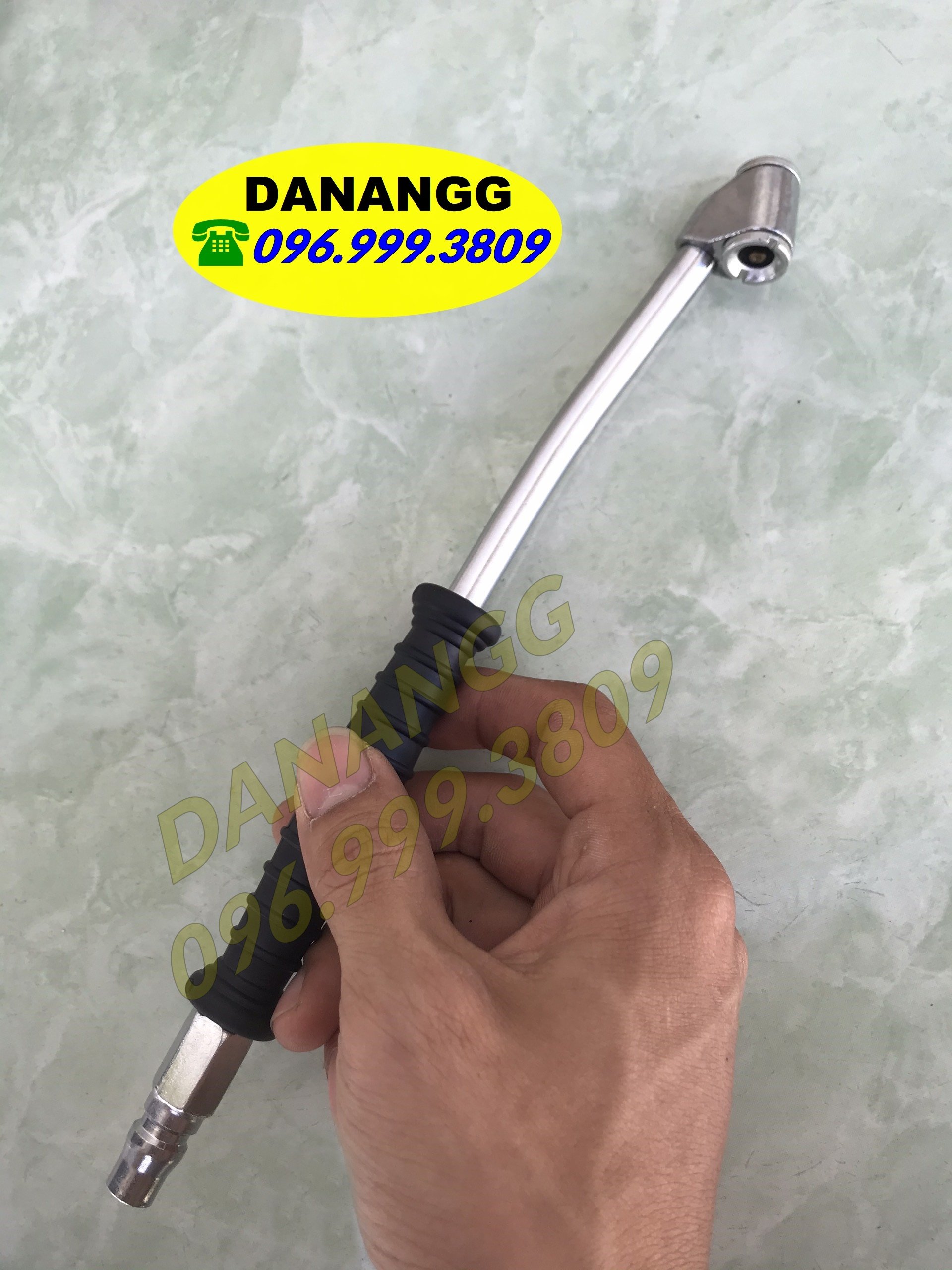 Đầu bơm lốp xe đầu dài 2 đầu bơm