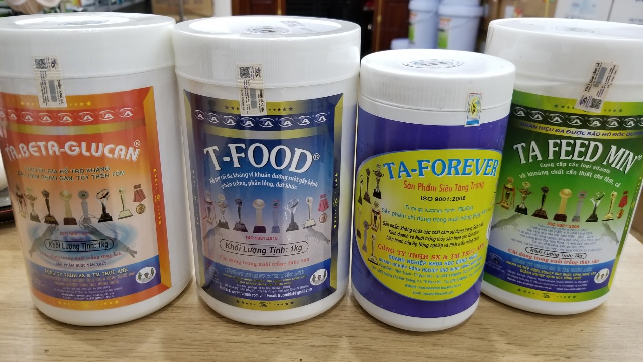 Chế phẩm bổ gan cho tôm TA GLUCAN Trúc Anh