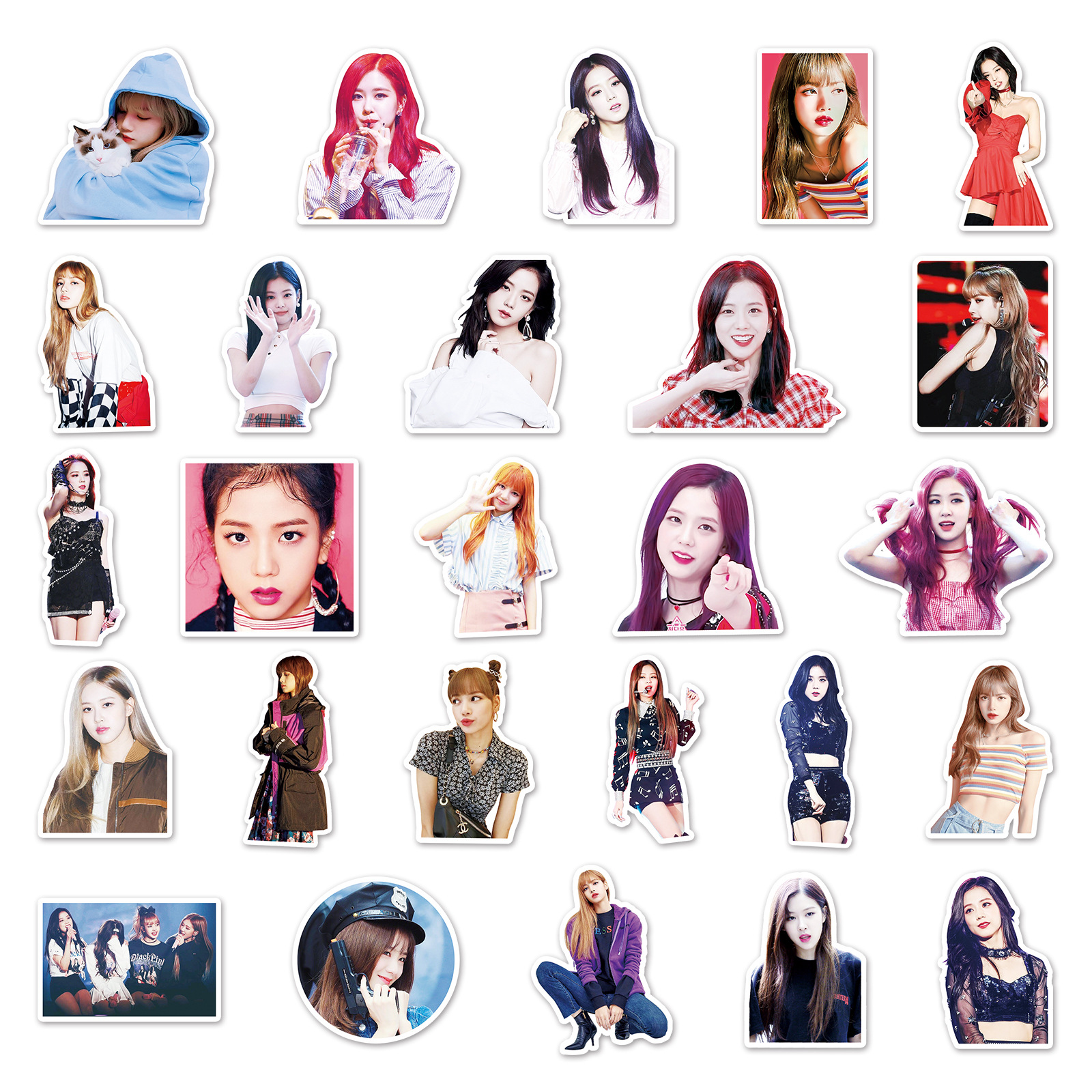 Set 50 hình dán trang trí Blackpink  dễ thương (giao ngẫu nhiên)