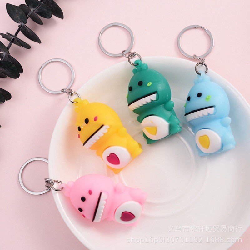 Móc Khoá Khủng Long Béo Cute