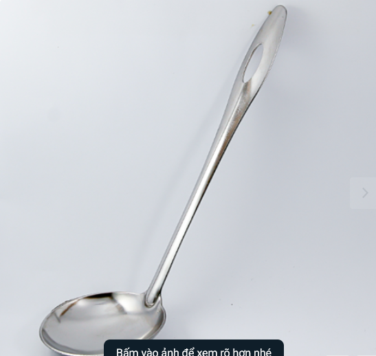Vá Canh Vá lẩu Inox Cán Dài Dày