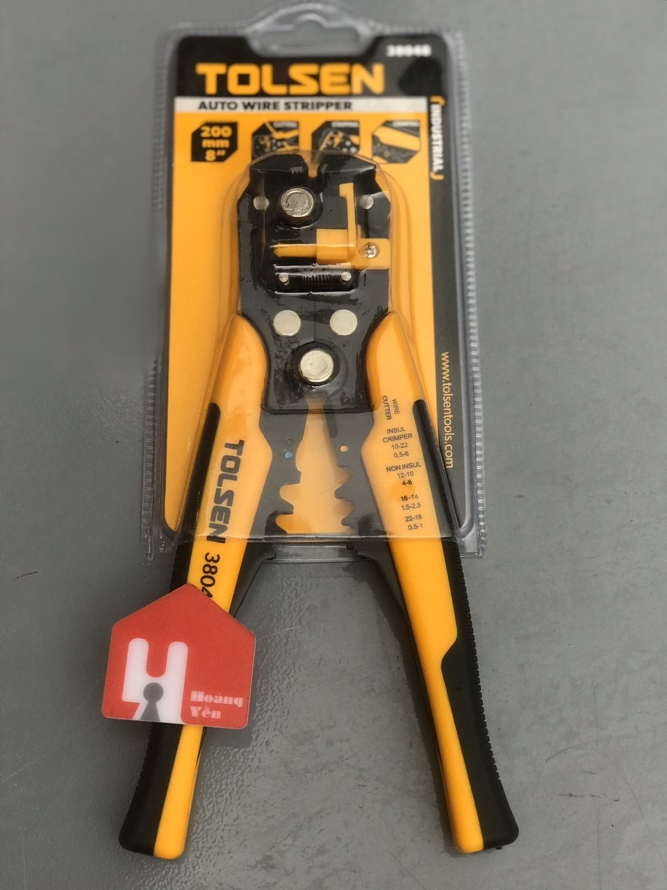 Kìm tuốt dây điện TOLSEN 38048, Kềm tuốt dây điện - Hoàng Yến