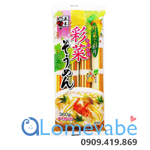 MÌ RAU CỦ NGŨ SẮC SOMEN 360GR