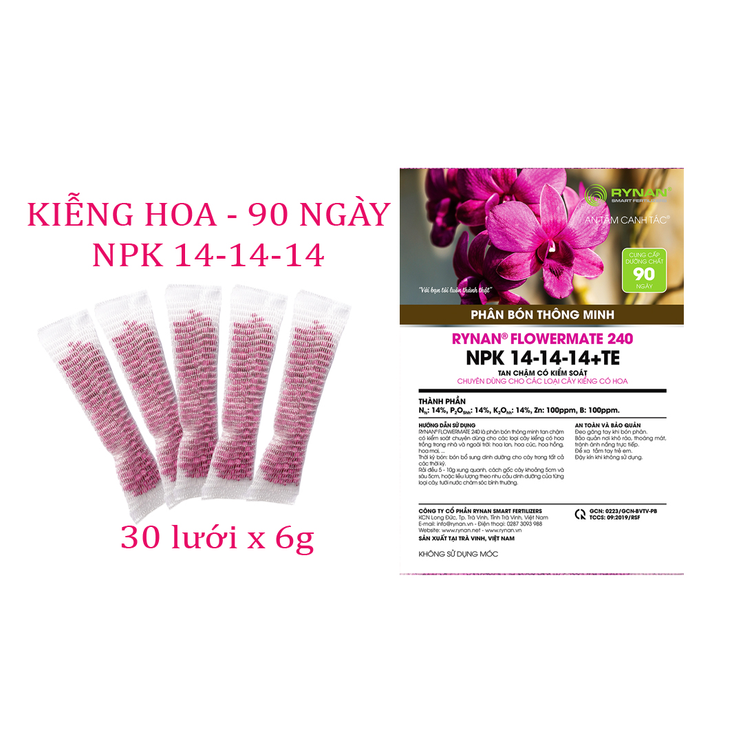 Fertilizer Intelligent Bag Filter Rynan Flowermate 240 twig Orchid Body Care And Flowers (Bag 180g) (NEW)