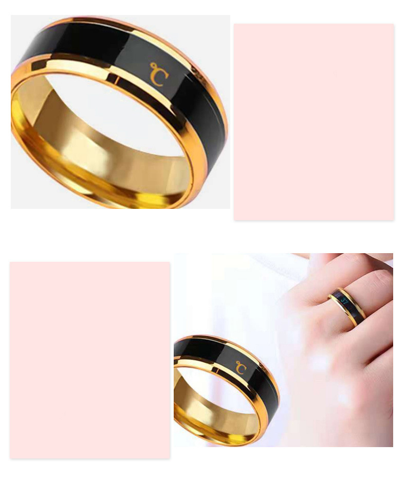 Nhẫn nam đo nhiệt độ thông minh - ring smart