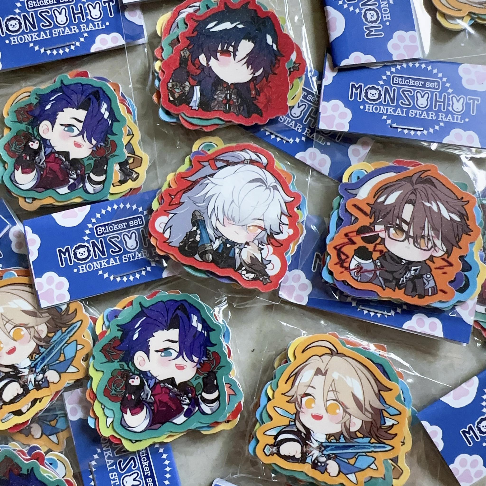 Sticker Honkai star rail (10 nhân vật/gói)
