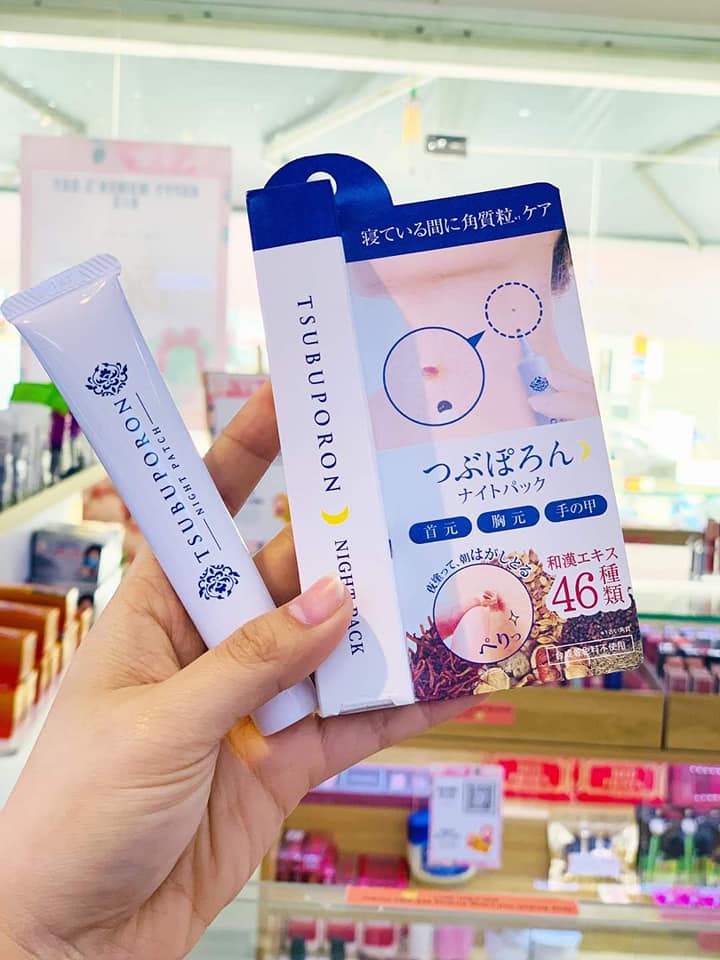 KEM XÓA MỤN THỊT và TẨY NỐT RUỒI TSUBUPORON NIGHT PATCH Nhật Bản.