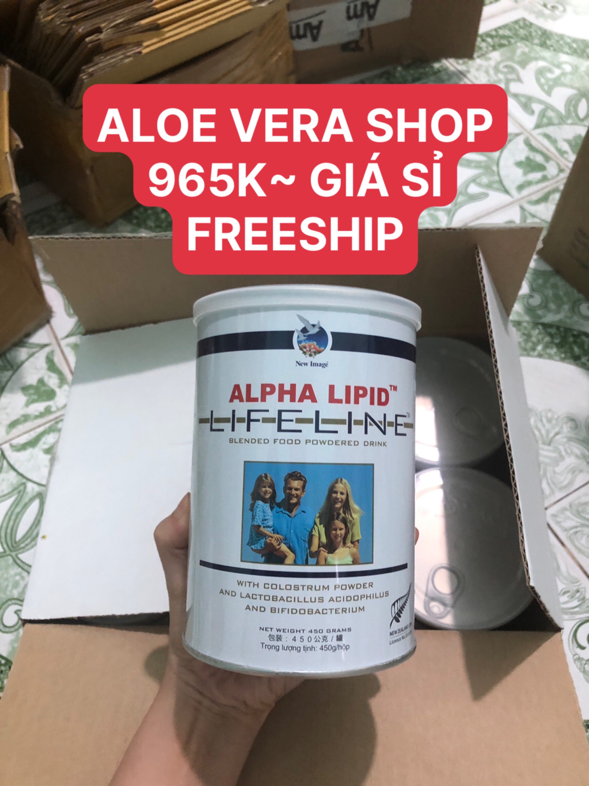 (970K) Combo 6 Hộp Sữa Non ALPHA LIPID LIFELINE của New Zealand (1 Thùng)