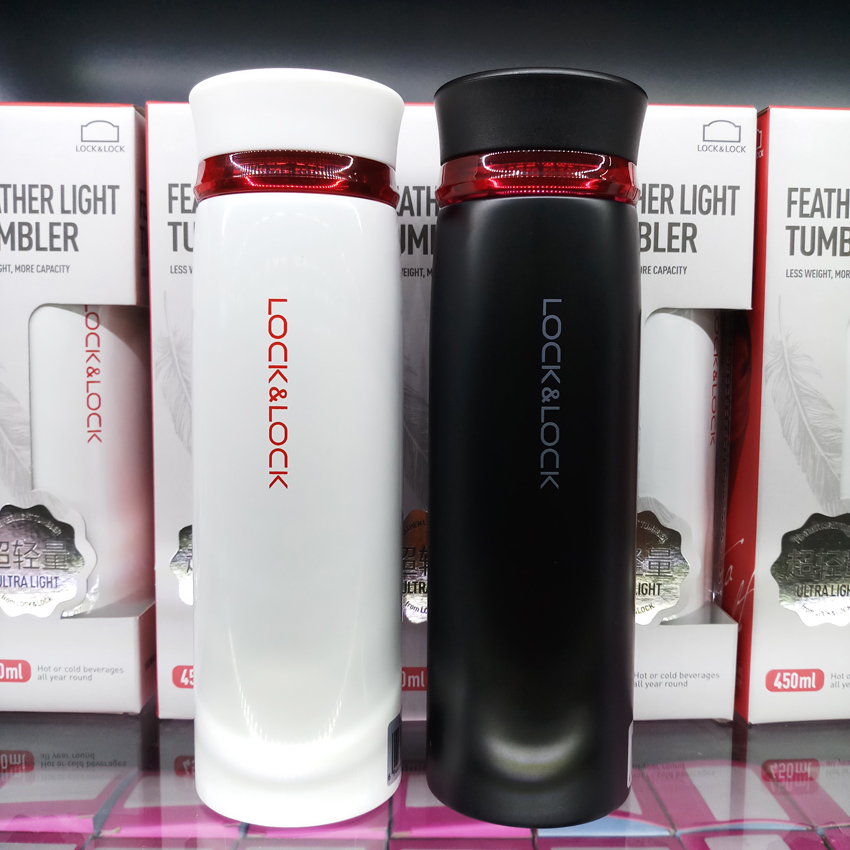 [HCM]Bình giữ nhiệt Lock&Lock Feather Light 450ml LHC4131BKR