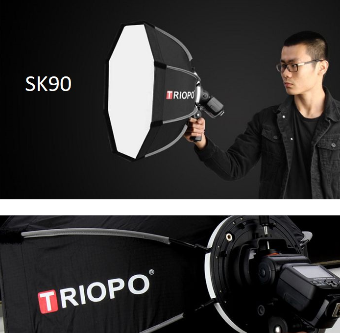 SOFTBOX BÁT GIÁC TRIOPO KS90 CHO ĐÈN FLASH SPEEDLITE