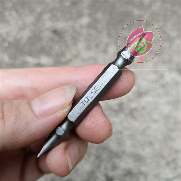 Mũi vít 2 đầu (+ -) có từ tính bake dẹp Tolsen 20361