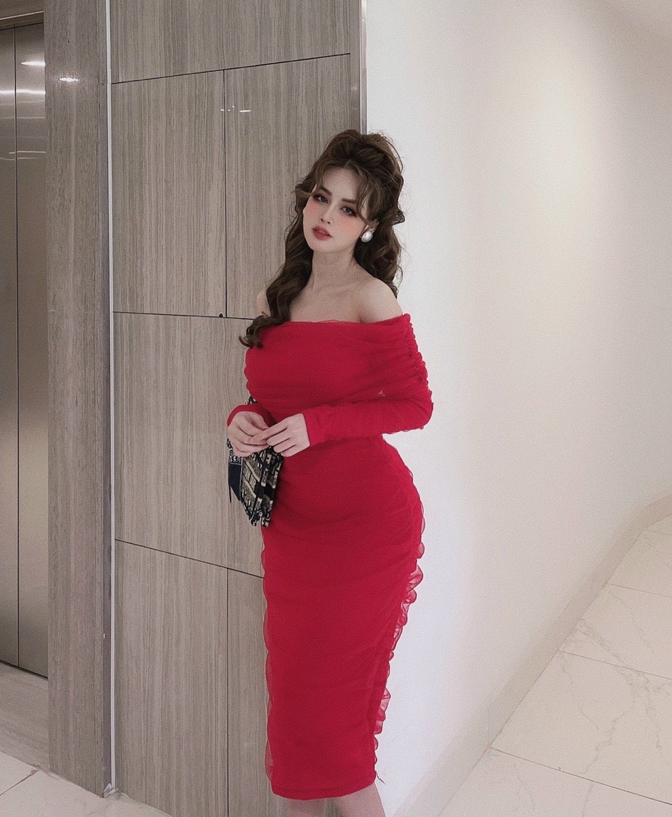 ( Hàng có sẵn) JINLI Váy Body Dự Tiệc 03